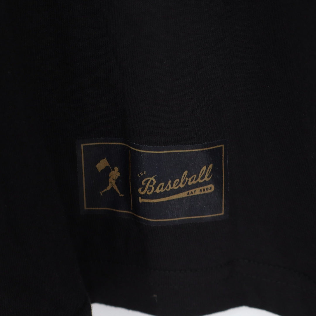 Baseballism Mens The Bat Bros Graphic T-Shirt Black Large BB-FM-L-BScript-Mens