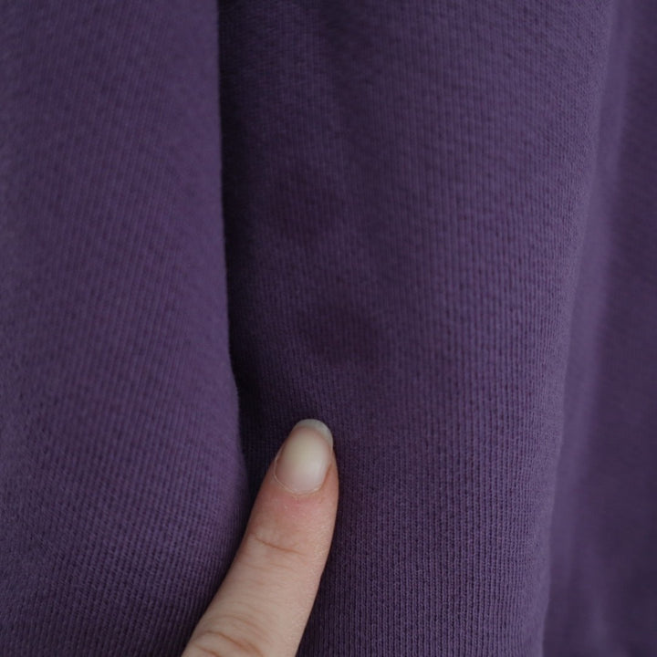 American Giant American Vintage Hoodie Unisex L Purple Cotton Kangaroo Pocket