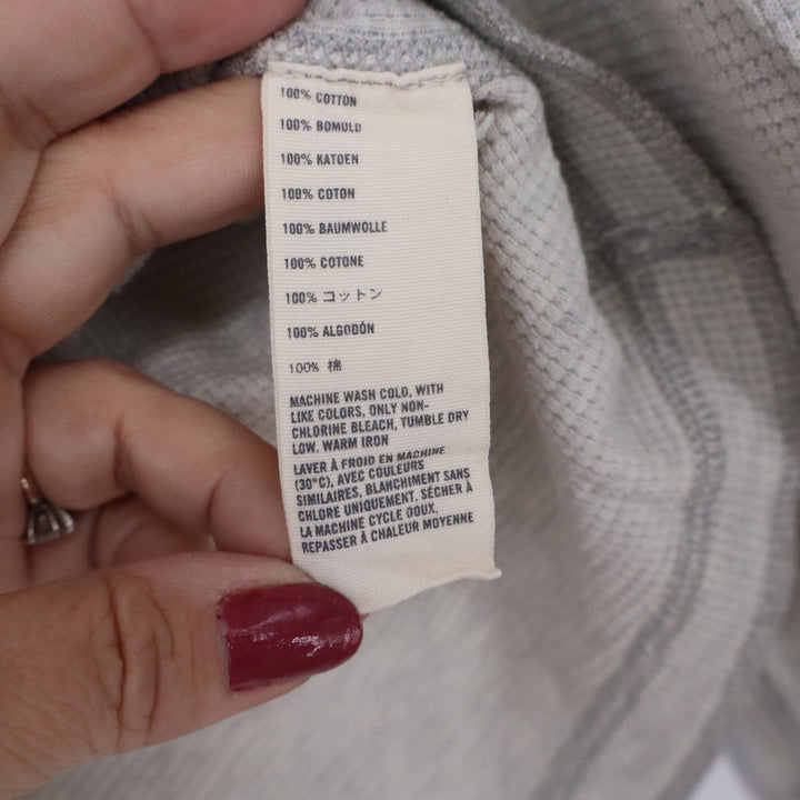 Abercrombie & Fitch Mens Muscle Fit Waffle Knit Thermal Shirt Gray Small