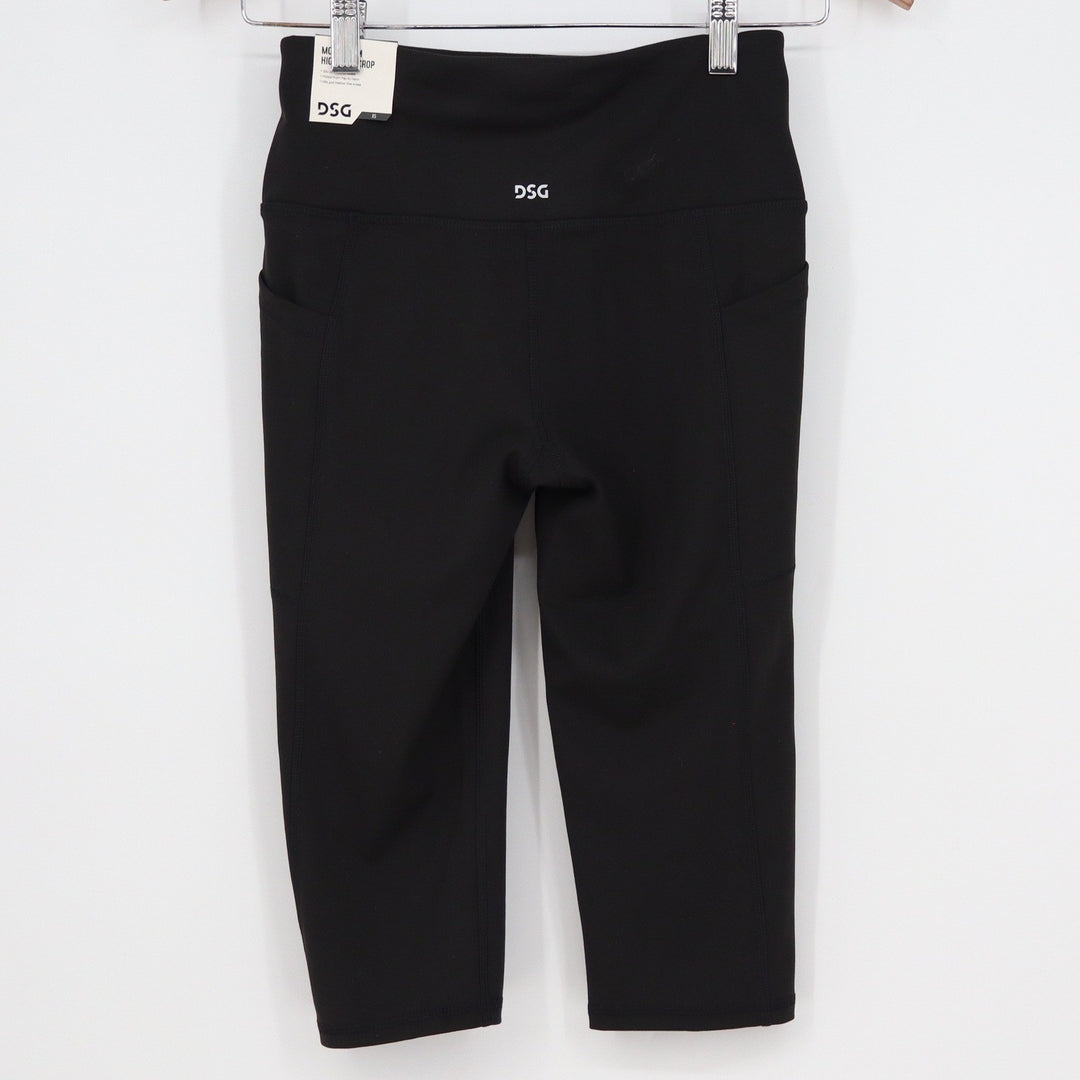 DSG Momentum Crop High Rise Leggings Pure Black Womens XS