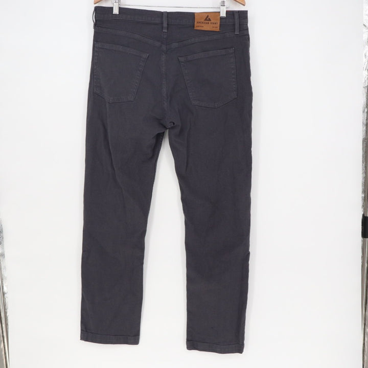 American Giant Roughneck Jeans Men 32x30 Charcoal Gray Stretch Mid Rise Straight