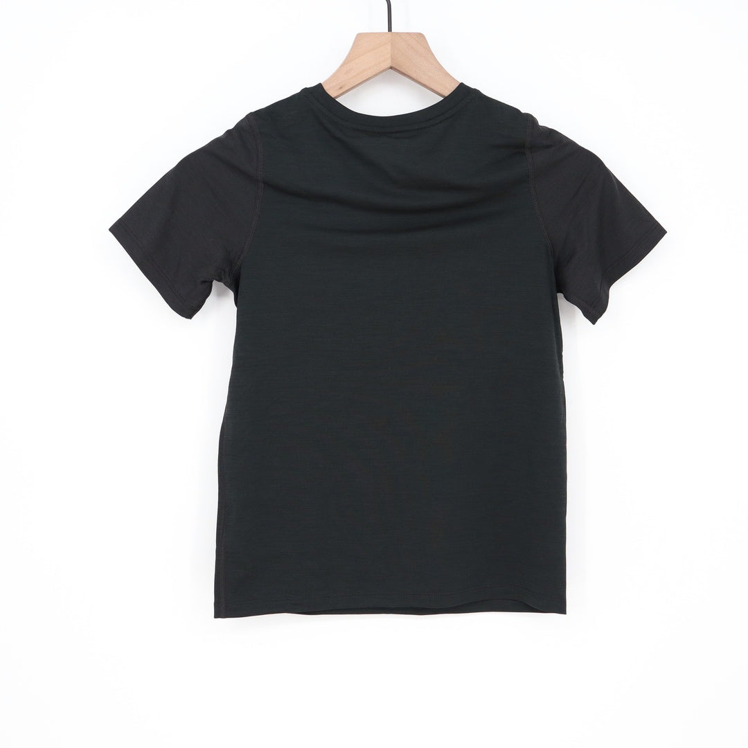 DSG Boys Movement Tee Pure Black Short Sleeve Athletic Shirt Size S 8-9 NEW
