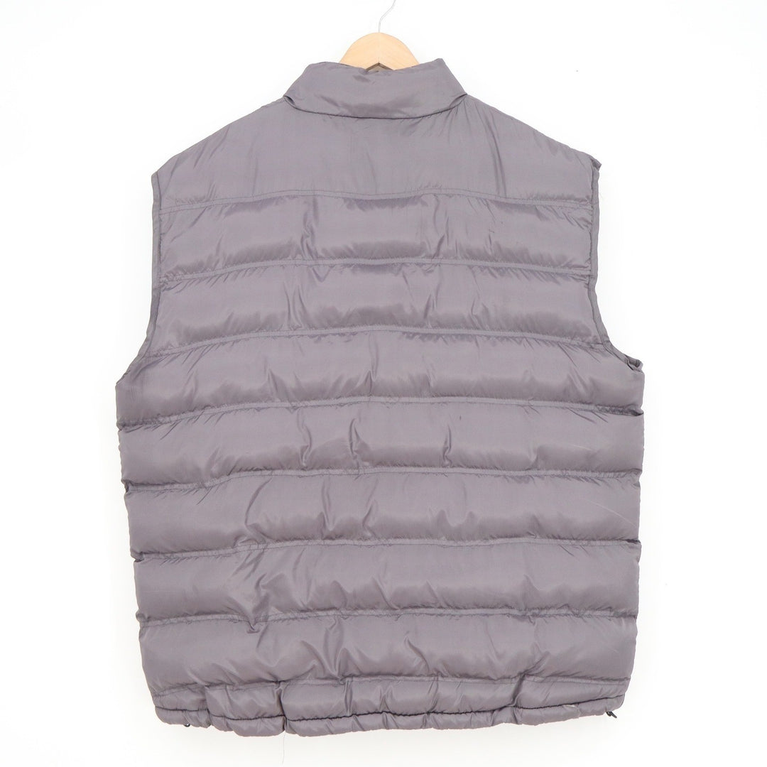 CSG Champs Sports Gear Mens 2XL Gray Puffer Vest Quilted Full Zip Sleeveless