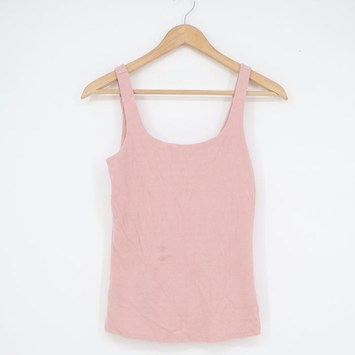 RW&CO Womens Pink Scoop Neck Sleeveless Textured Tank Top Size XS