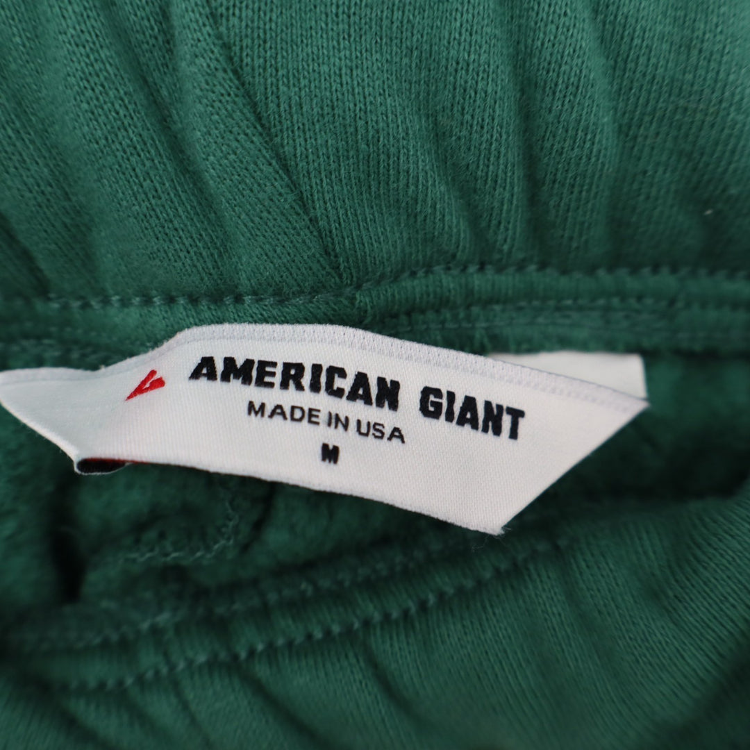American Giant Classic Sweatpants Women's M Green Cotton Fleece Drawstring Waist