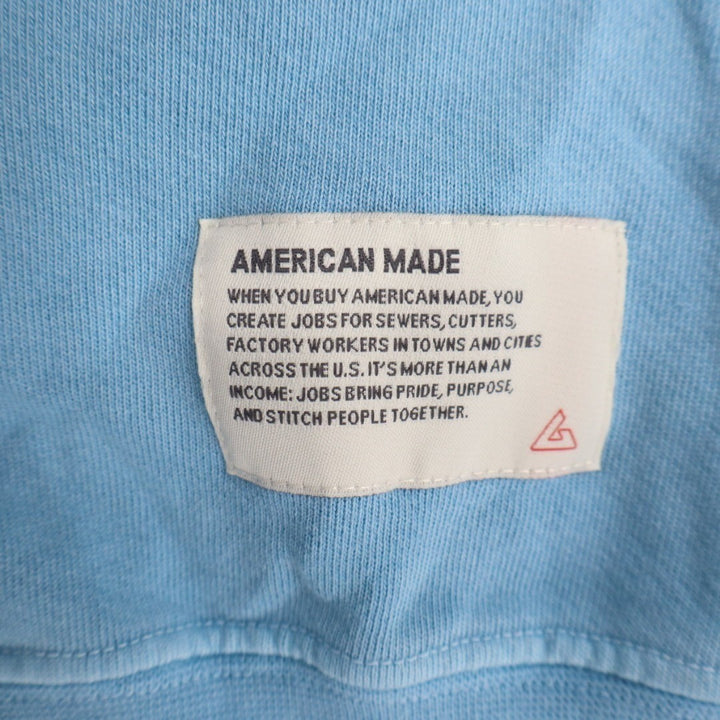 American Giant Vintage Washed Relaxed French Terry Crew Sweatshirt Mens S Blue