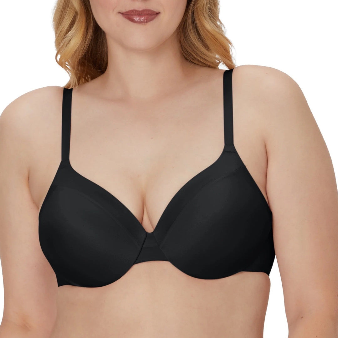 Maidenform Comfort Devotion Black T-Shirt Bra Full Coverage 09436 38DD