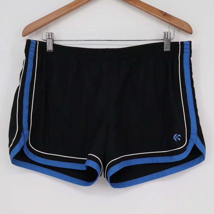 Old Navy Brand Women's Low Waist Dolphin Shorts Black Blue Trim Size L