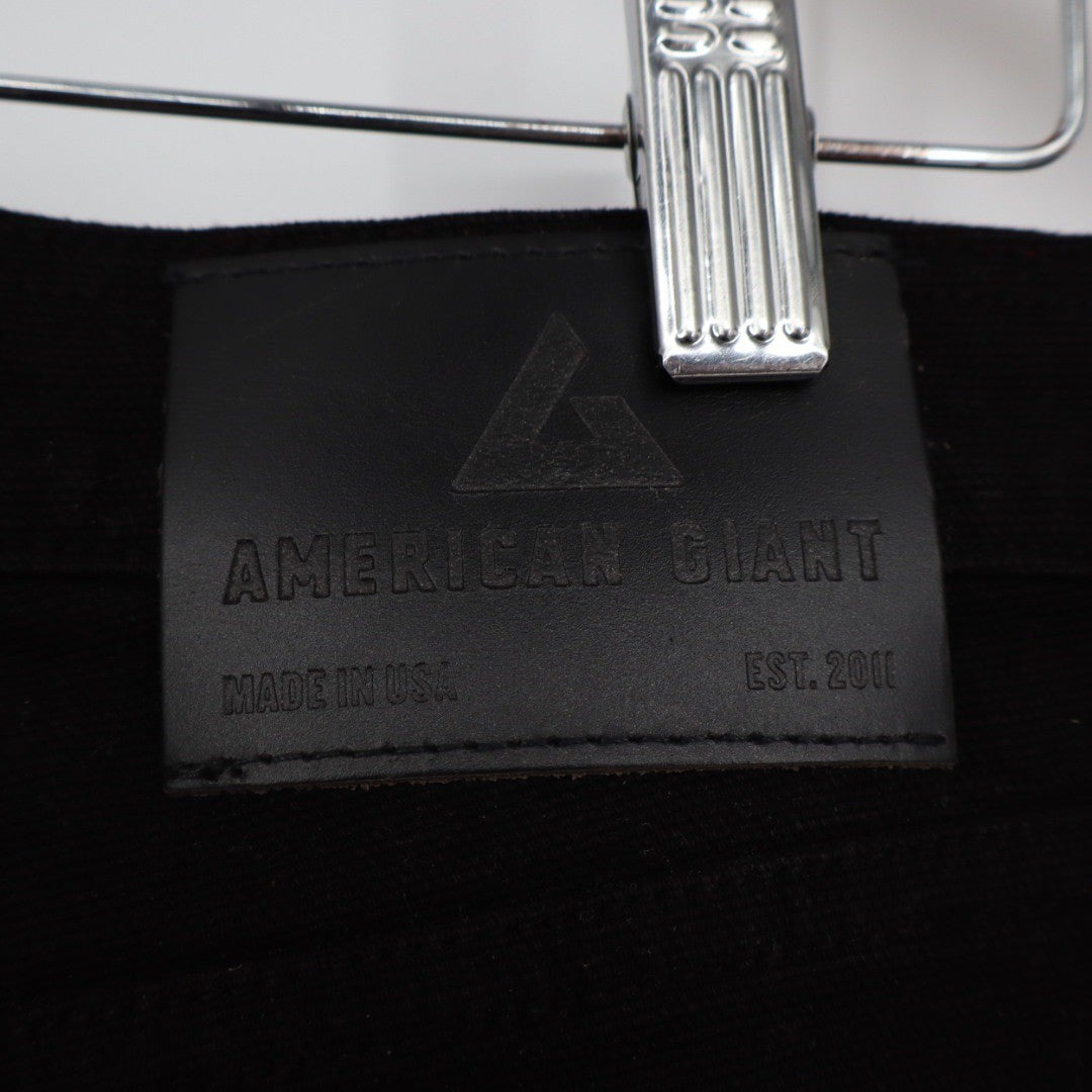 American Giant Roughneck Stretch Canvas Mens Black Jeans 32X 34