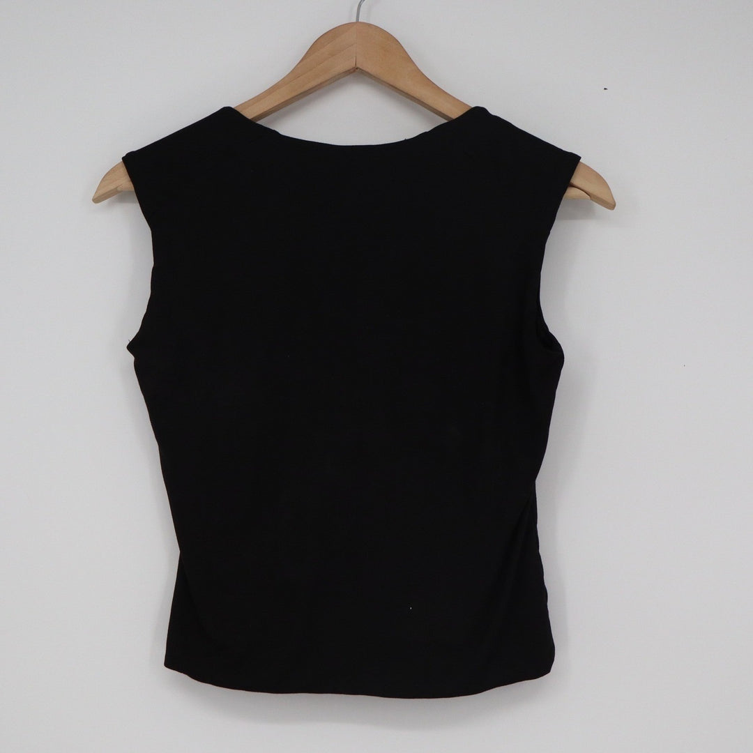 Liz & Sara Black Scoop Neck Sleeveless Tank Top XL