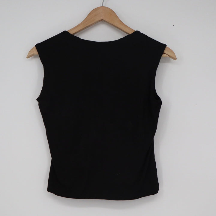 Liz & Sara Black Scoop Neck Sleeveless Tank Top XL