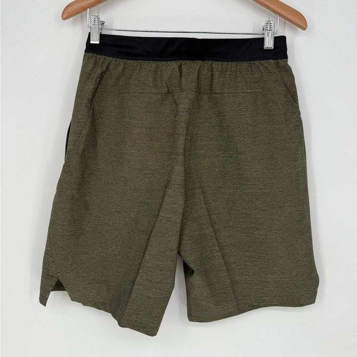 Adidas Men's Axis 2.5 Woven Heathered Shorts Size S Focus Olive