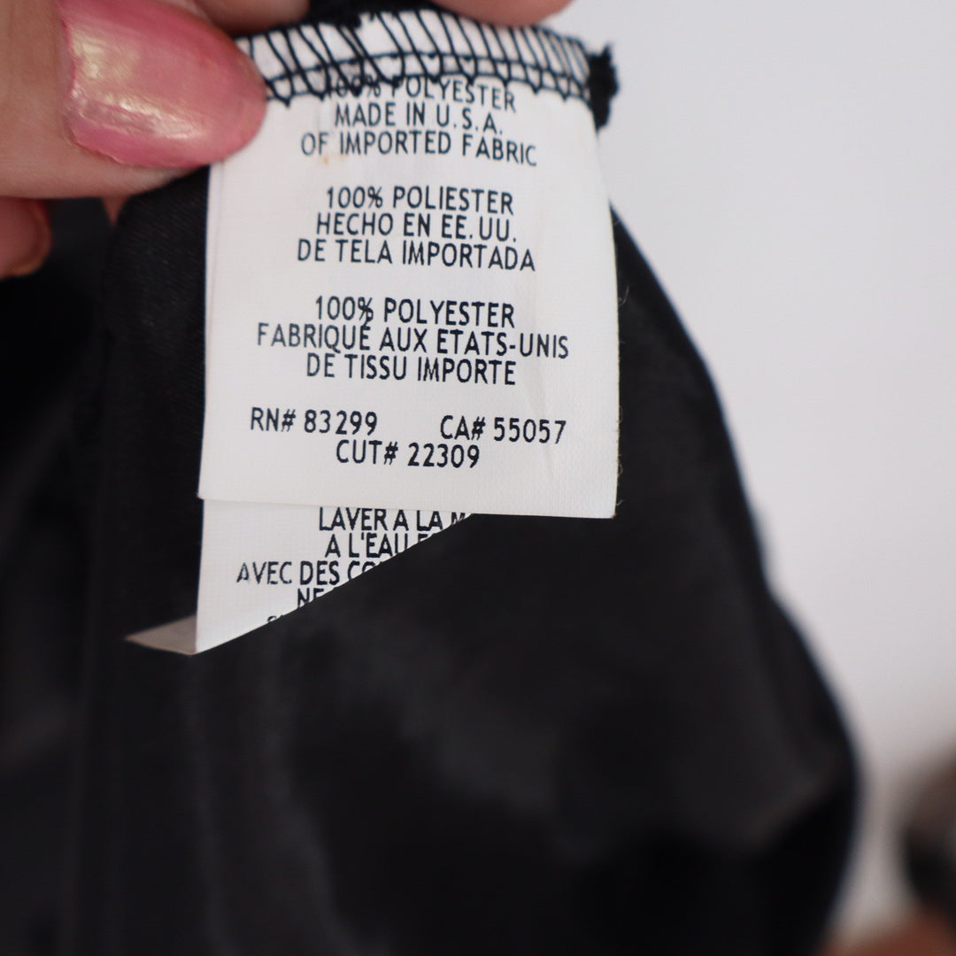 bebe Slip Dress Womens XL Black Cowl Neck Satin Midi Adjustable Straps Excellent