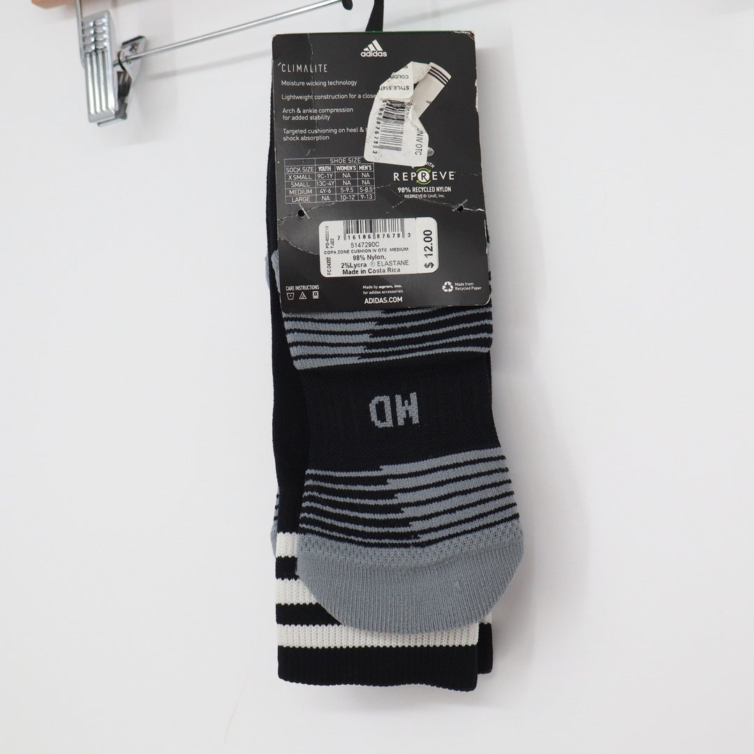 Adidas Copa Zone Cushion IV OTC Soccer Socks Black White Medium