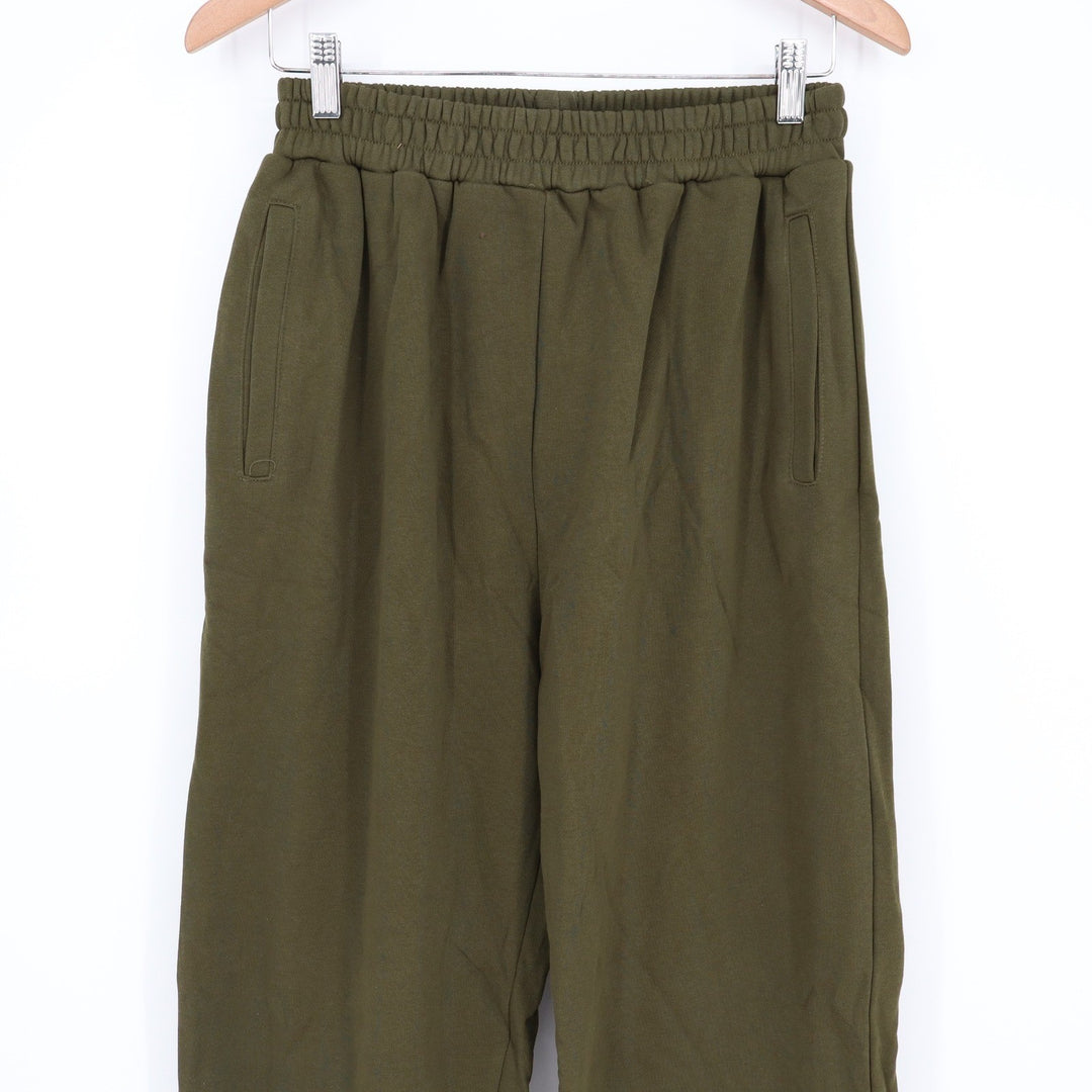 Naked Wardrobe Womens Olive Green Elastic Waist Jogger Sweatpants Size M