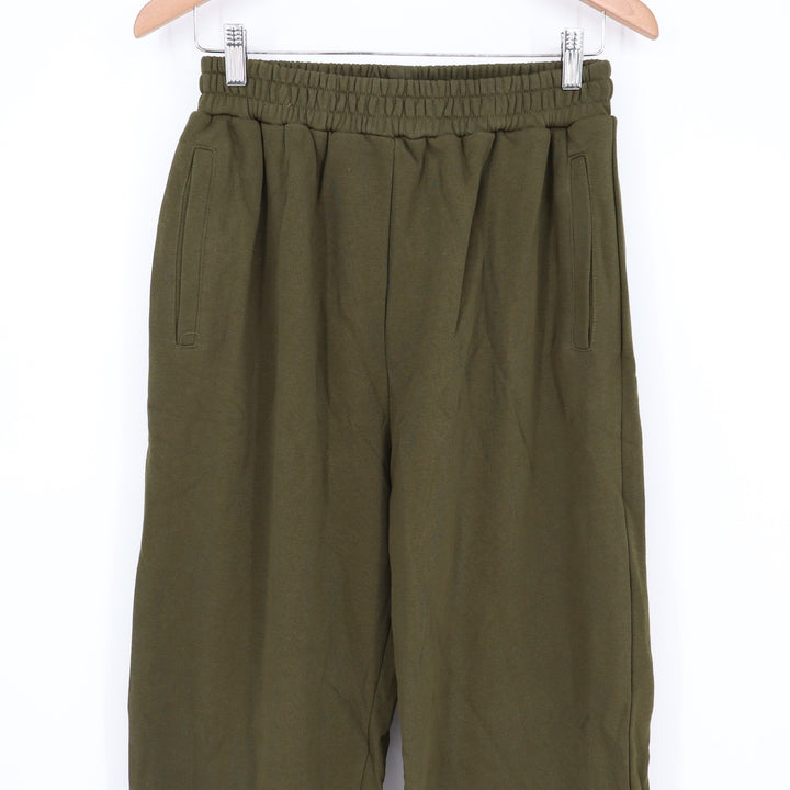 Naked Wardrobe Womens Olive Green Elastic Waist Jogger Sweatpants Size M