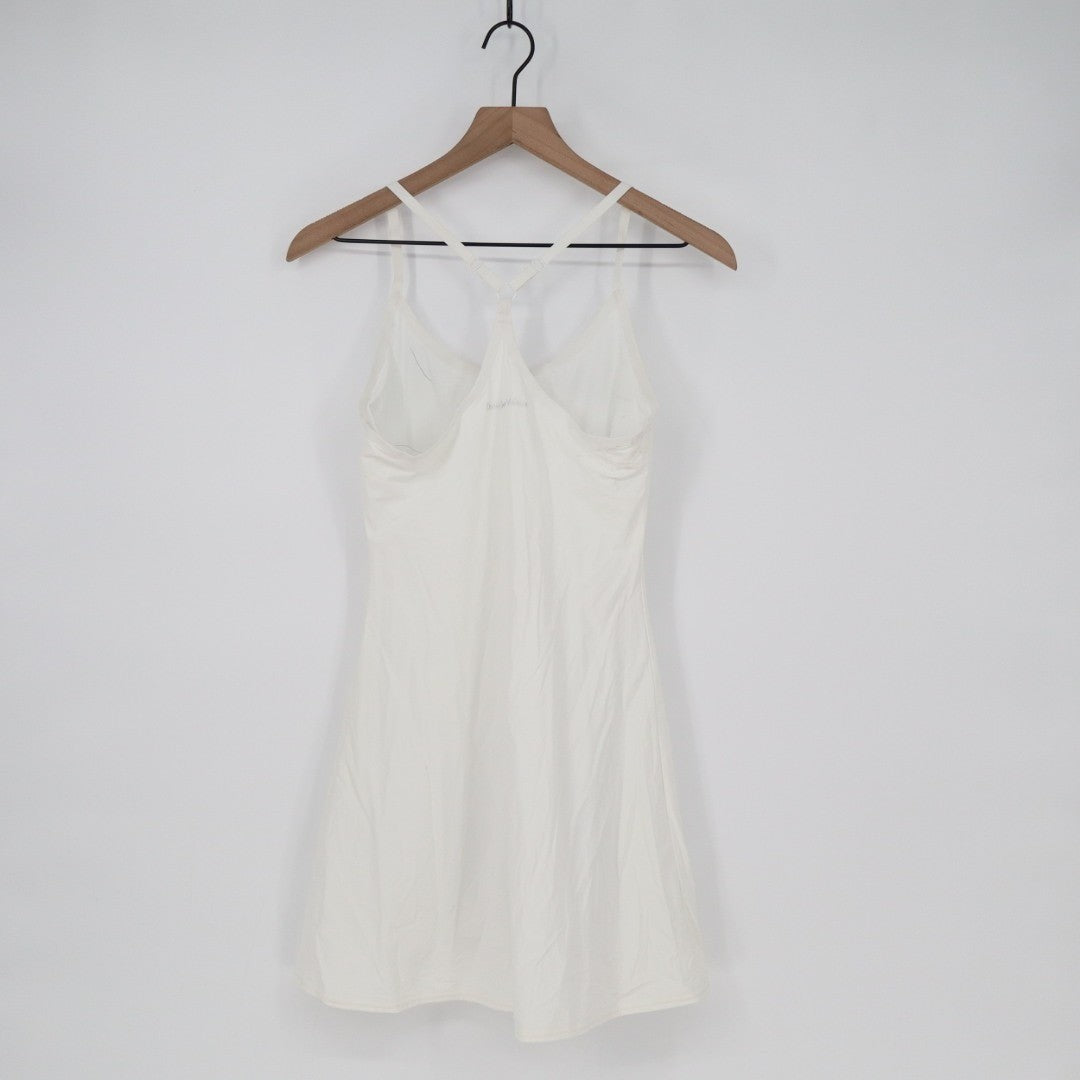 Outdoor Voices Tennis Dress Womens XS White Stretch Built-In Shorts Racerback