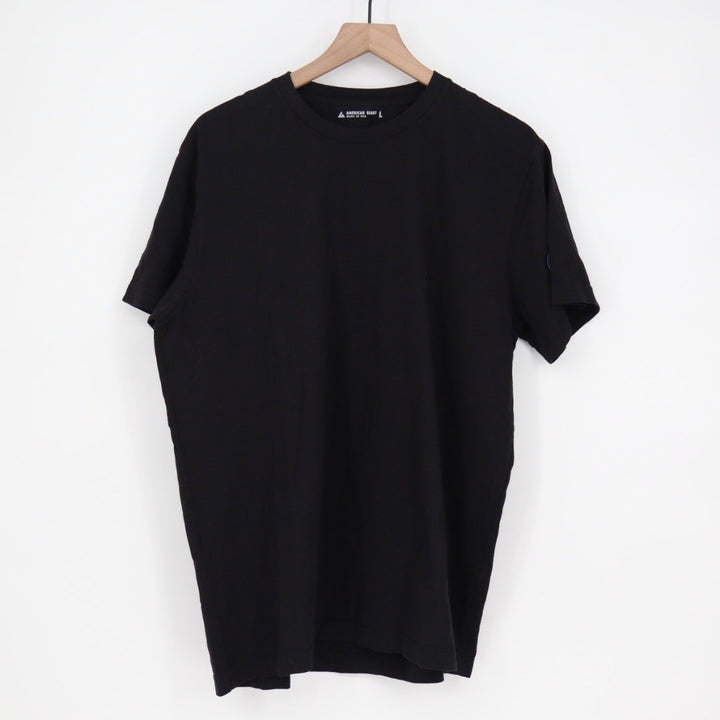 AMERICAN GIANT Mens Black Cotton T Shirt Made in USA Size Large