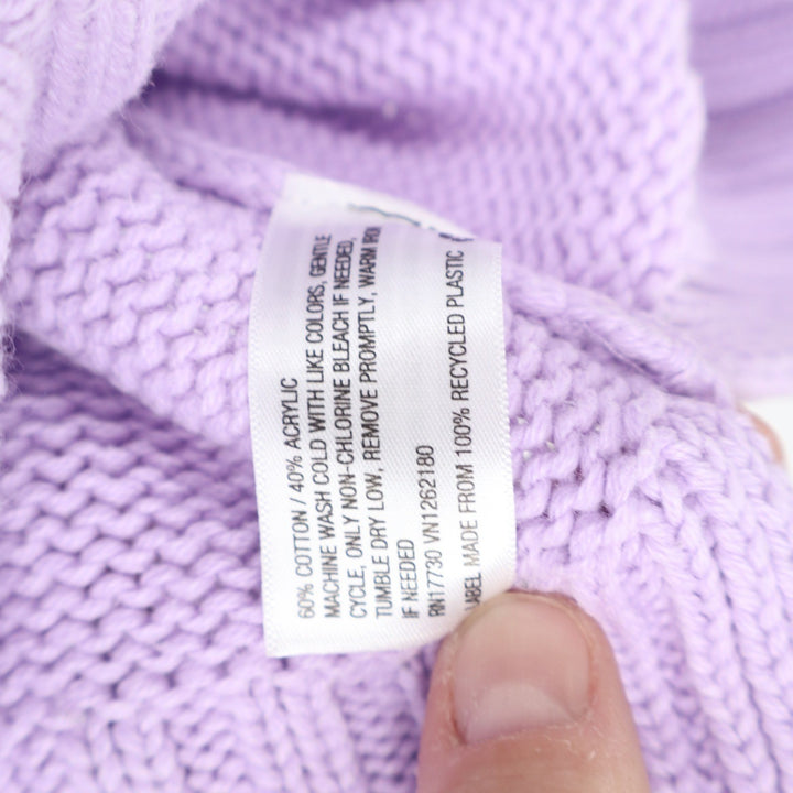 A New Day Lavender Purple Shaker Knit Crewneck Sweater XL Relaxed Fit Blend