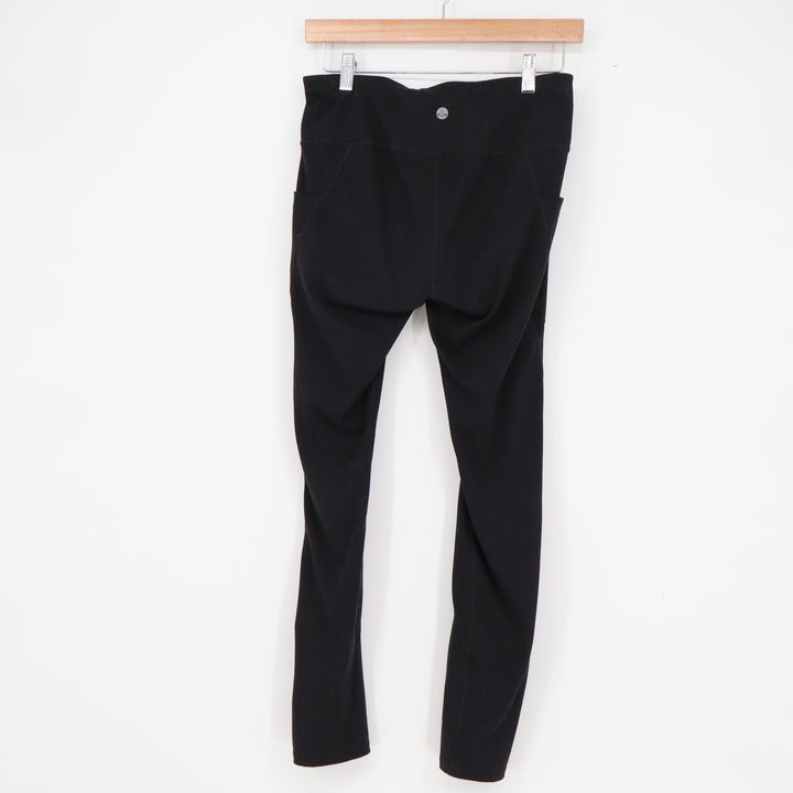 Neathyoga Black High Waisted Active Leggings with Side Pockets Size Medium