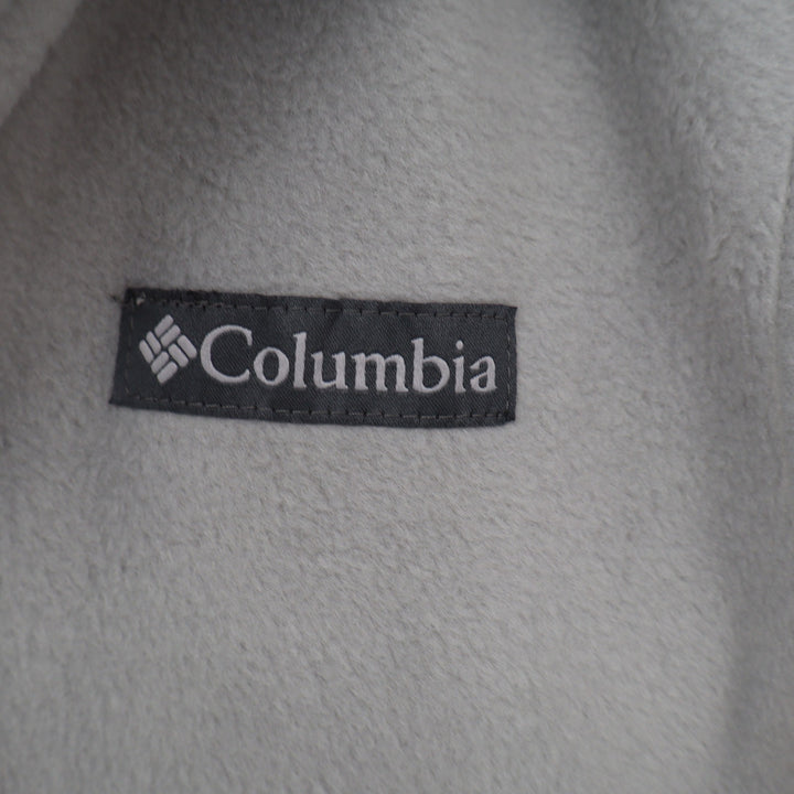 Columbia Mens Grey Fleece Full Zip Vest XM1024 Size Medium