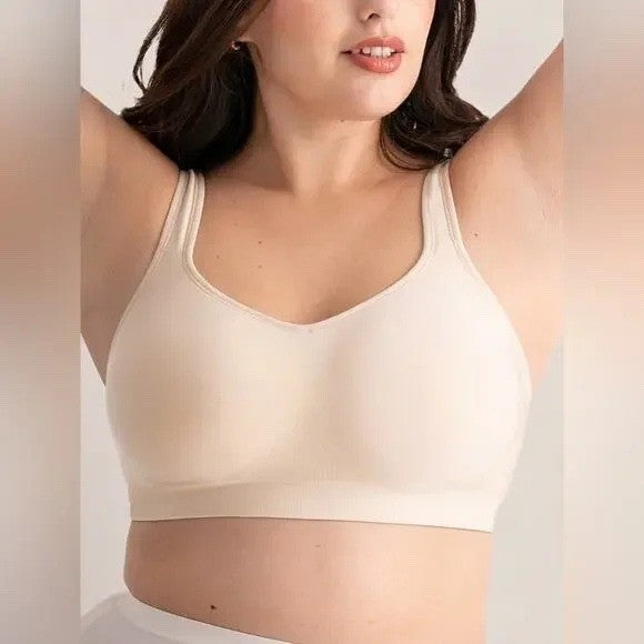 Truekind Daily Comfort Wireless Shaper Bra Women 4XL Nude Stretch Full Coverage