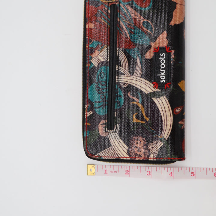 Sakroots Artist Circle Slim Womens Wallet Multi Floral Birds Happy Nature Peace