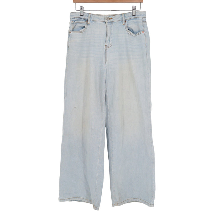 Forever 21 Jeans Womens 28 Wide Leg Light Blue High Rise 100% Cotton Good