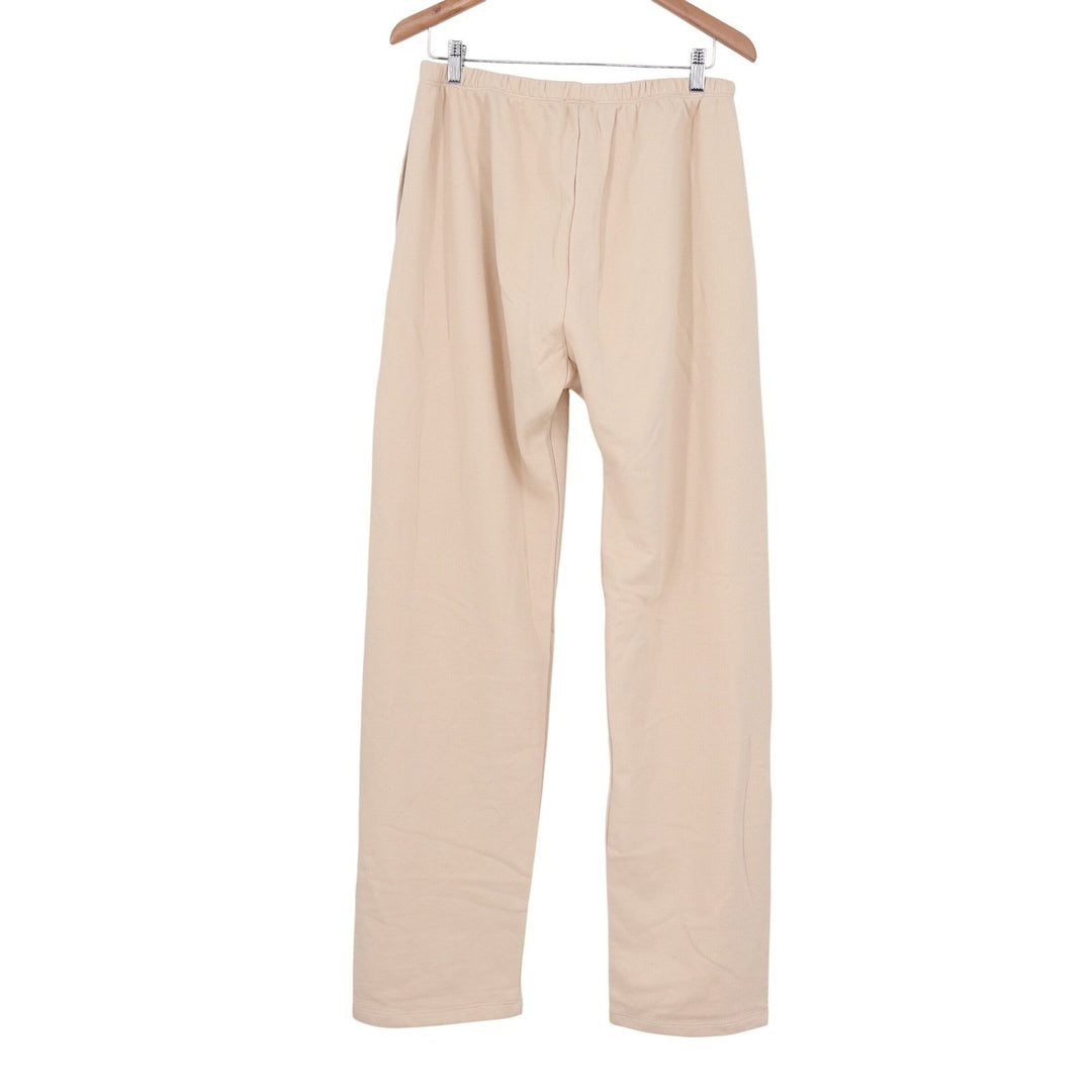 Naked Wardrobe Tan Beige High Waisted Straight Leg Sweatpants Large