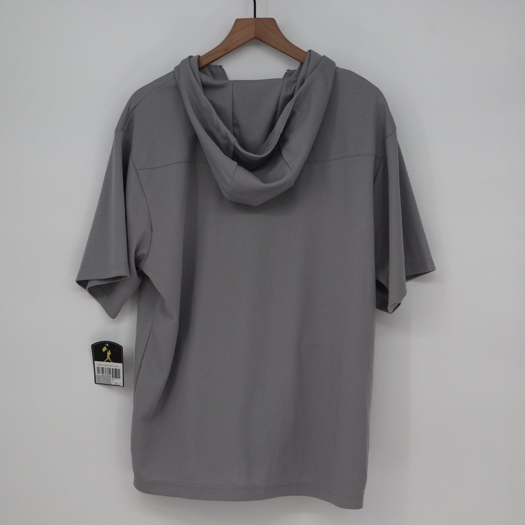 Americas Brand Baseball Bat Bros BP Tee Mens Large Gray Short Sleeve Hoodie Zip