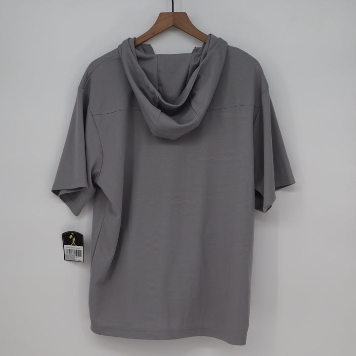 Americas Brand Baseball Bat Bros BP Tee Mens Large Gray Short Sleeve Hoodie Zip
