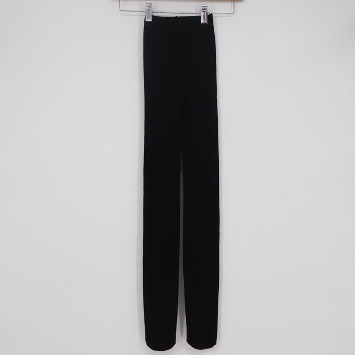 Unbranded Women's High Waisted Black Stretch Knit Full Length Leggings