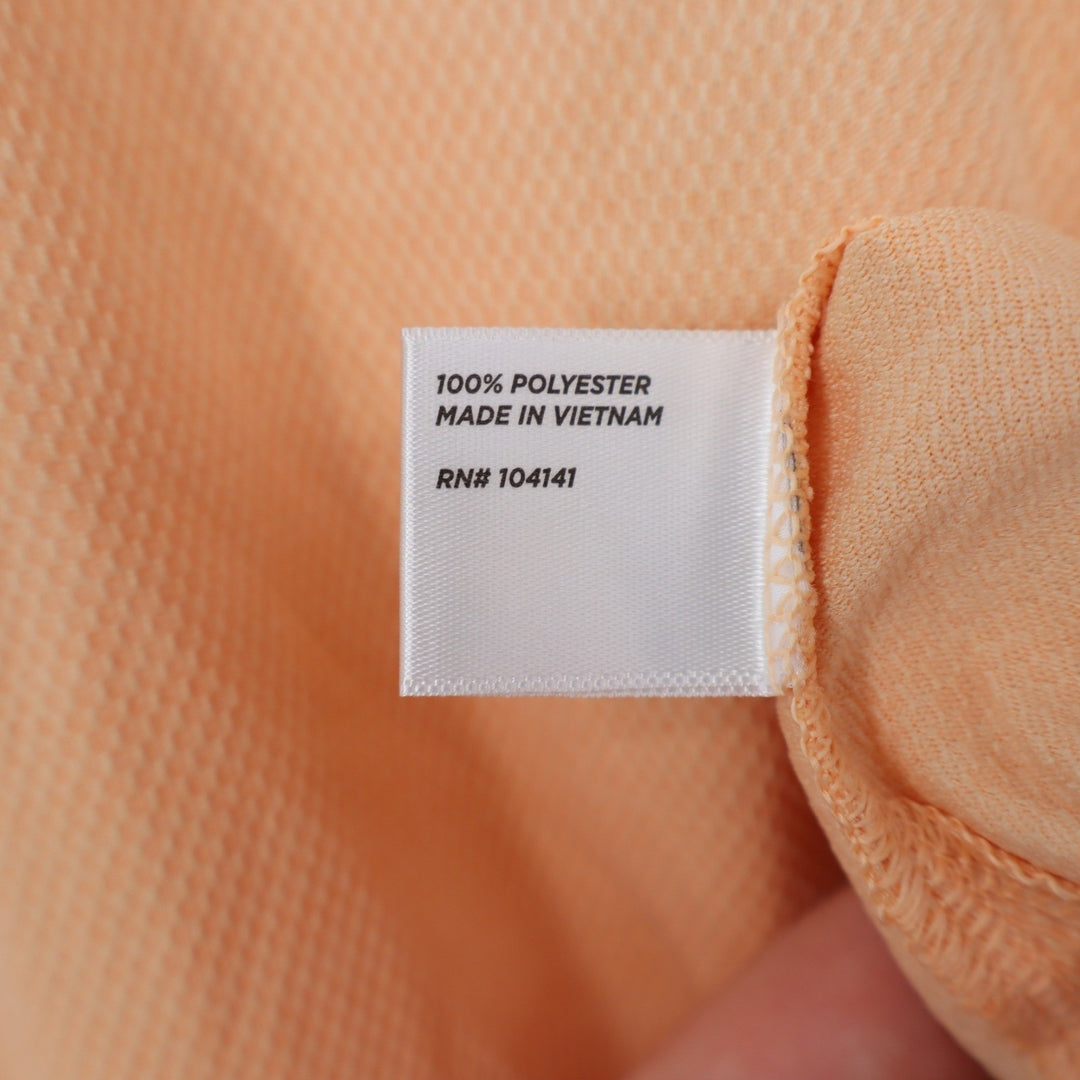 Walter Hagen Clubhouse Scallop Sleeveless Golf Polo Peach Fuzz Womens XS