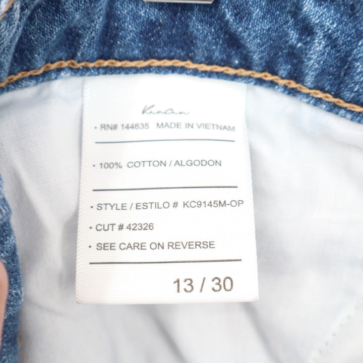 KanCan High Rise Distressed Denim Shorts Light Wash Womens 13/30