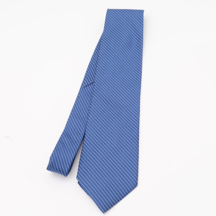 Calvin Klein Necktie Mens OS Classic Blue Striped Pinstripe Excellent