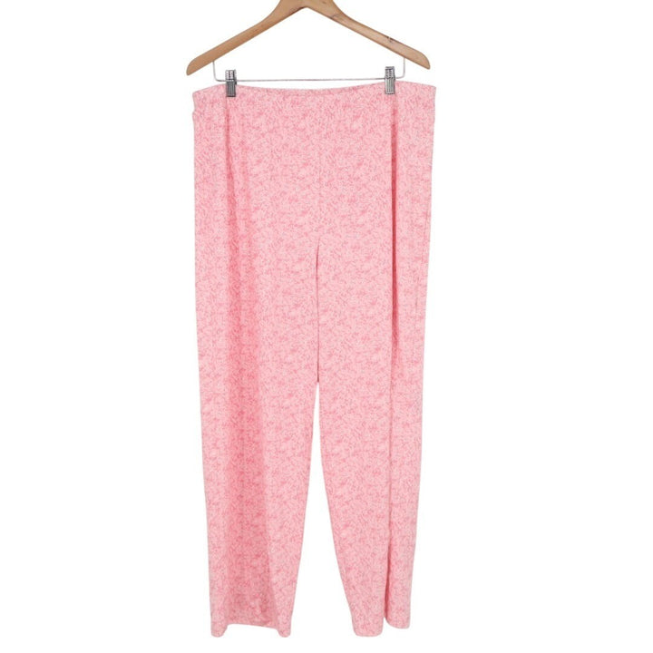 Charter Club Intimates Pajama Pants Womens XL Light Pink Ditsy Floral Print