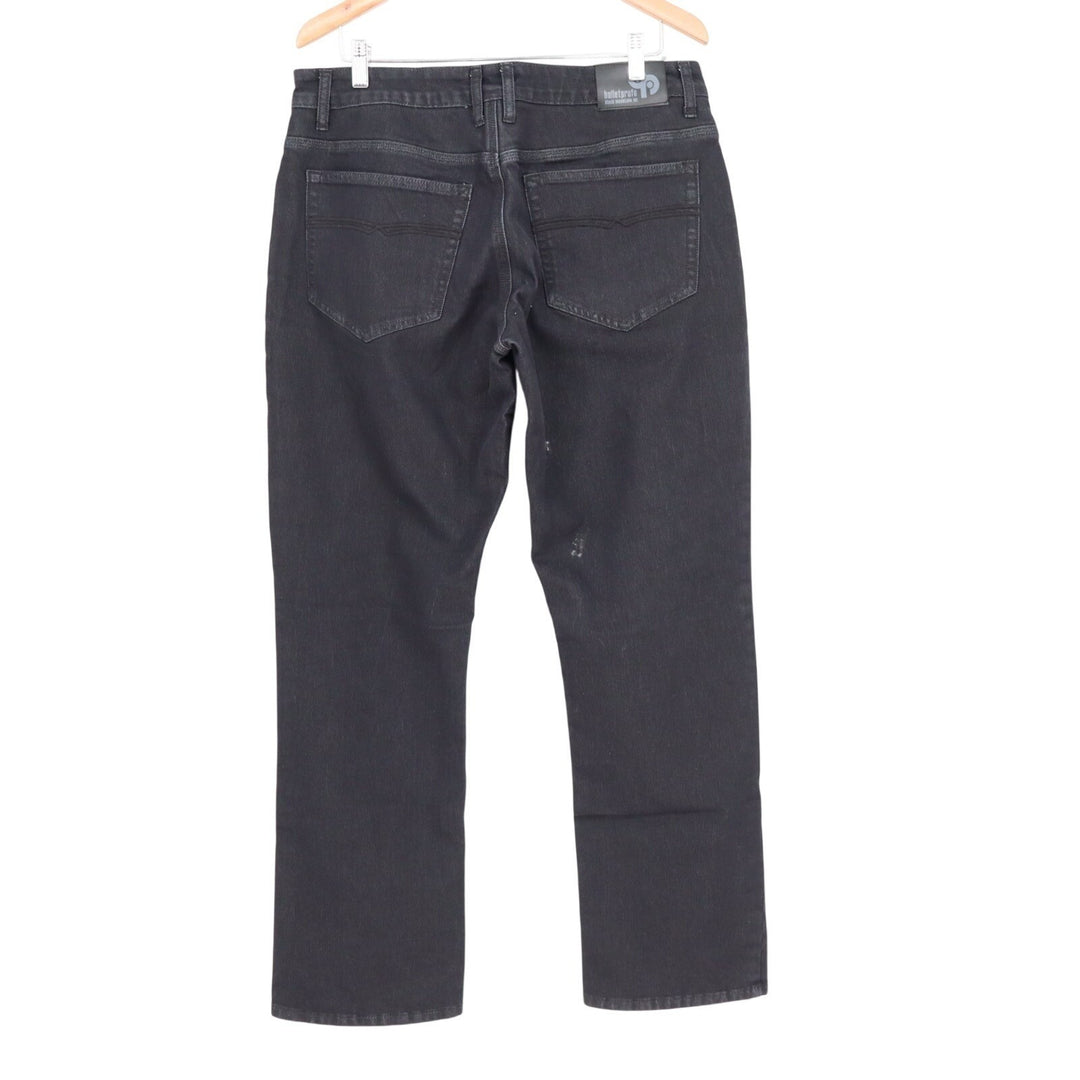 Bulletprufe Jeans Mens 34/34 Black Dark Wash Denim Cotton Stretch Straight Leg