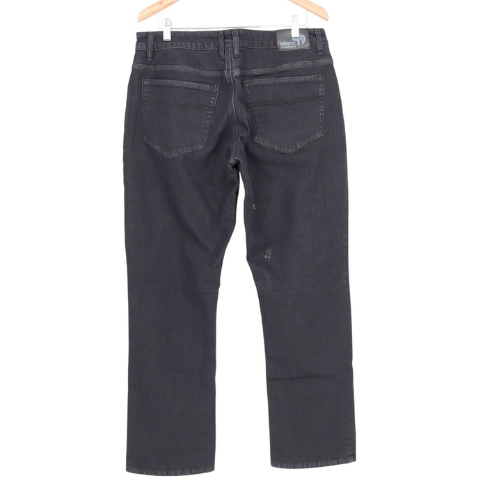 Bulletprufe Jeans Mens 34/34 Black Dark Wash Denim Cotton Stretch Straight Leg