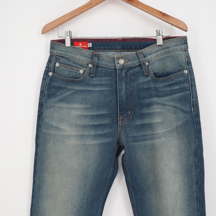 American Giant Mens Straight Leg Jeans Blue Wash Size 32X30 Made USA