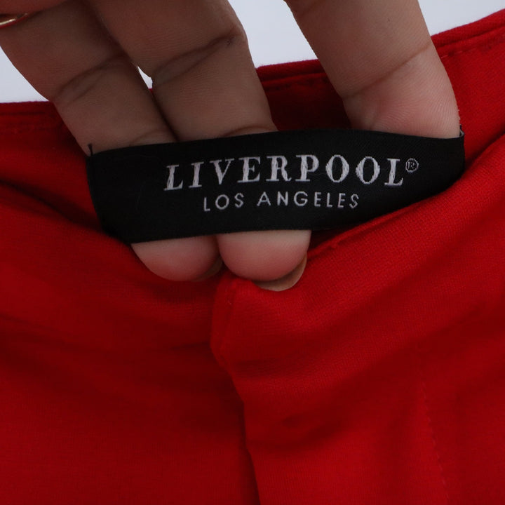 Liverpool Los Angeles Kelsey Wide Leg Trouser Red Plus Size 18W Ponte Pant