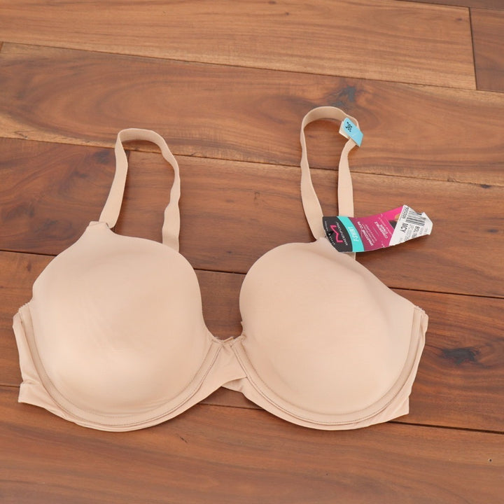 Maidenform One Fab Fit Everyday Modern Demi Bra Womens 38C Paris Nude Padded