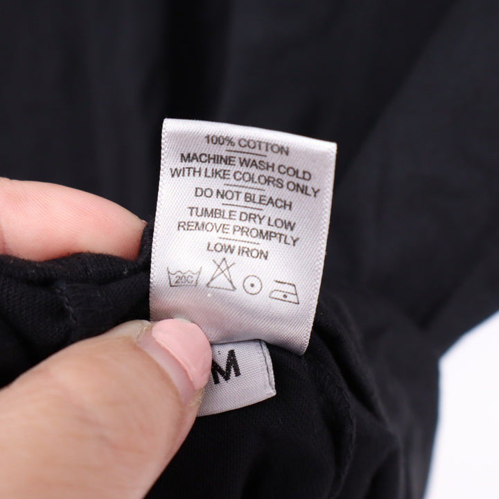 American Giant Mens Black Pocket T Shirt Size M Made in USA Cotton Crew Neck