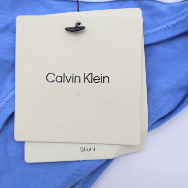 Calvin Klein Icon Cotton Modal Bikini Panty Womens Small Blue Cotton Stretch