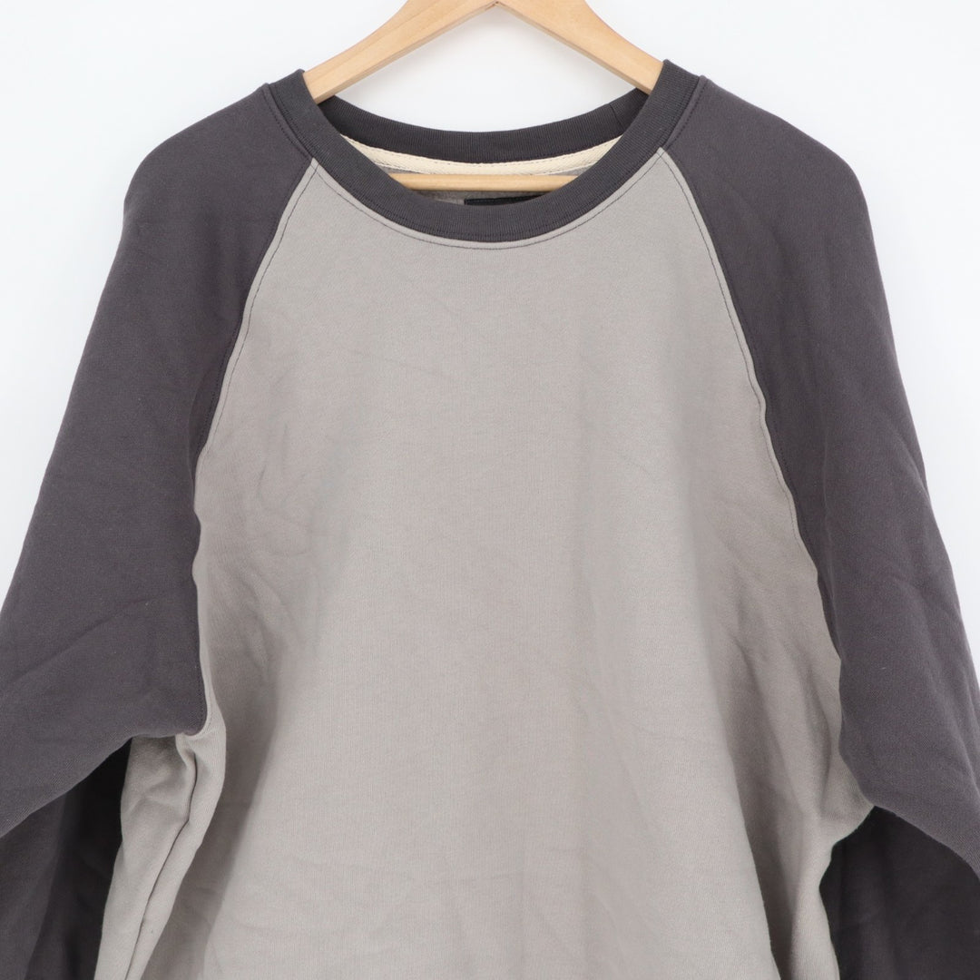 American Giant Midweight Sweatshirt Mens XL Gray Charcoal Colorblock Cotton