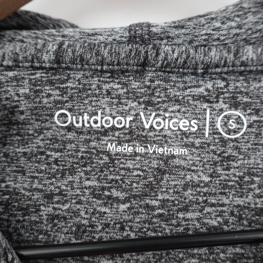 Outdoor Voices Cloudknit Hoodie Women's Small Heather Gray Space Dye Stretch