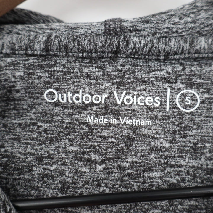Outdoor Voices Cloudknit Hoodie Women's Small Heather Gray Space Dye Stretch