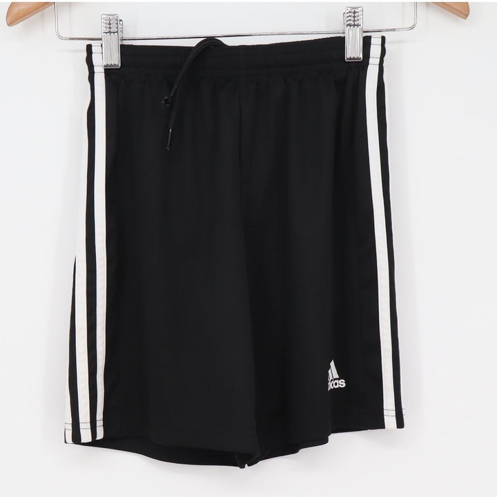 Adidas Shorts Youth GN5767 Aeroready Black 3-Stripe Activewear Excellent