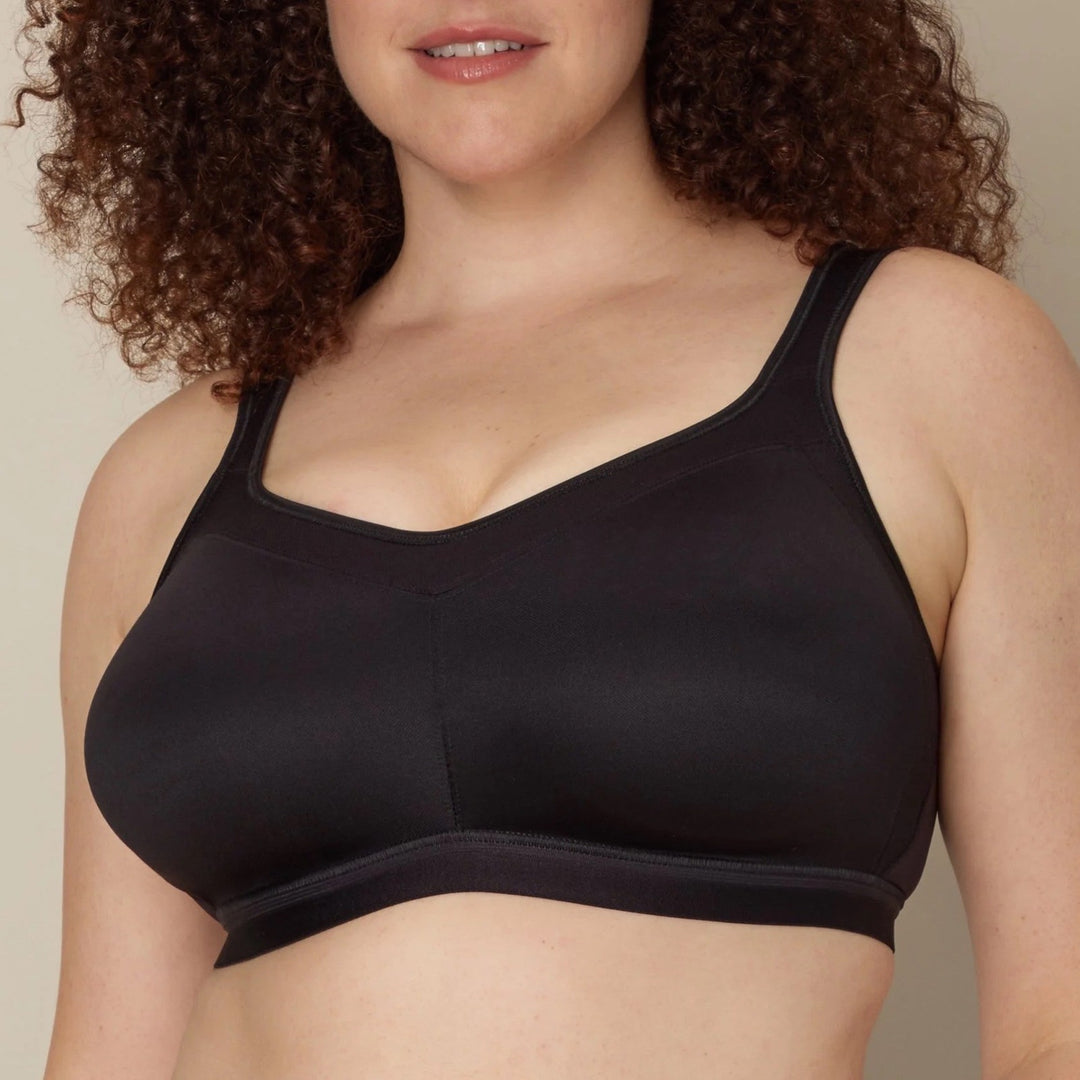 Playtex 18 Hour Active Bra Womens 40B Black Stretch Shoulder Comfort Wireless