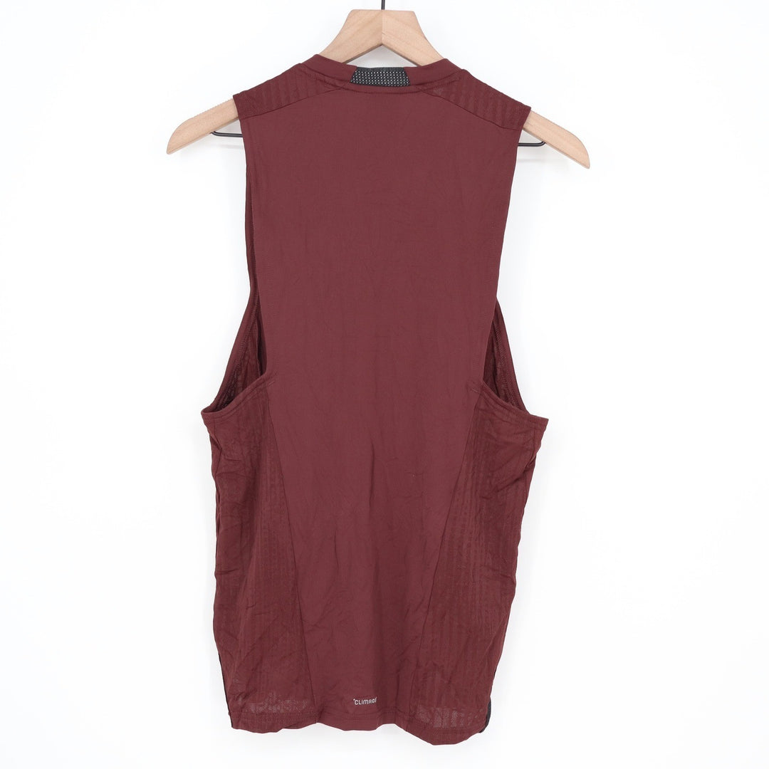 Adidas Mens D4T INT. TANK Training Tank Top Aurora Ruby Burgundy XS