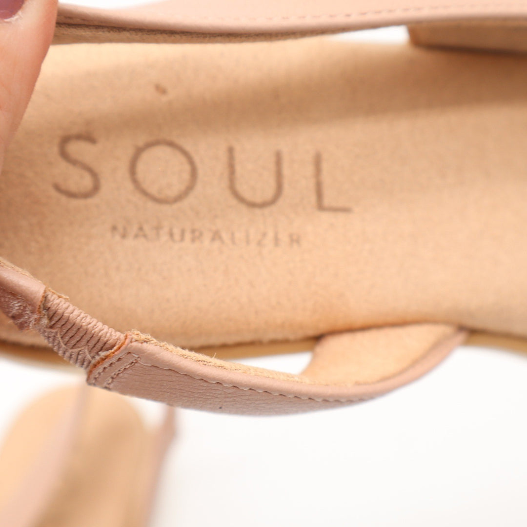 Soul Naturalizer Idea d'Orsay Slingback Flats Mauve Pink Womens 8M
